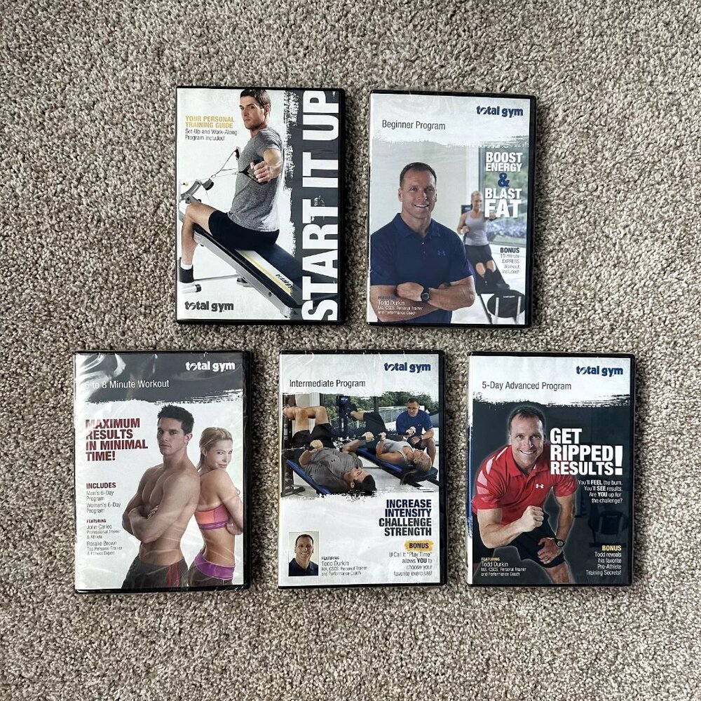 NEW total gym dvd set ⚡️